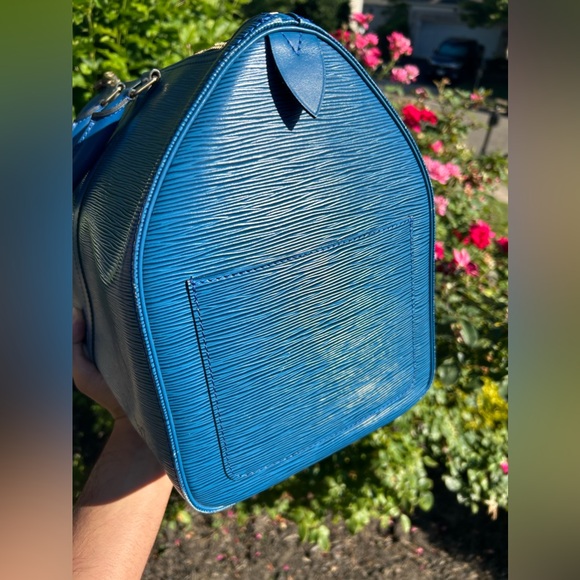 Louis Vuitton Keepall 45 Blue Epi Leather - Picture 6 of 15